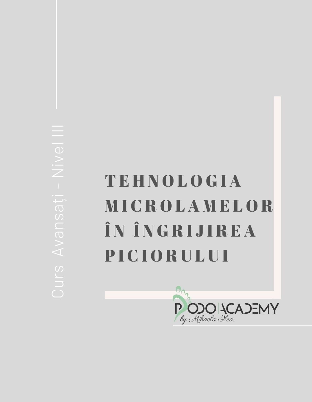 Cursul  online TEHNOLOGIA MICROLAMELOR “SAFE” IN INGRIJIREA PICIORULUI - Nivel III