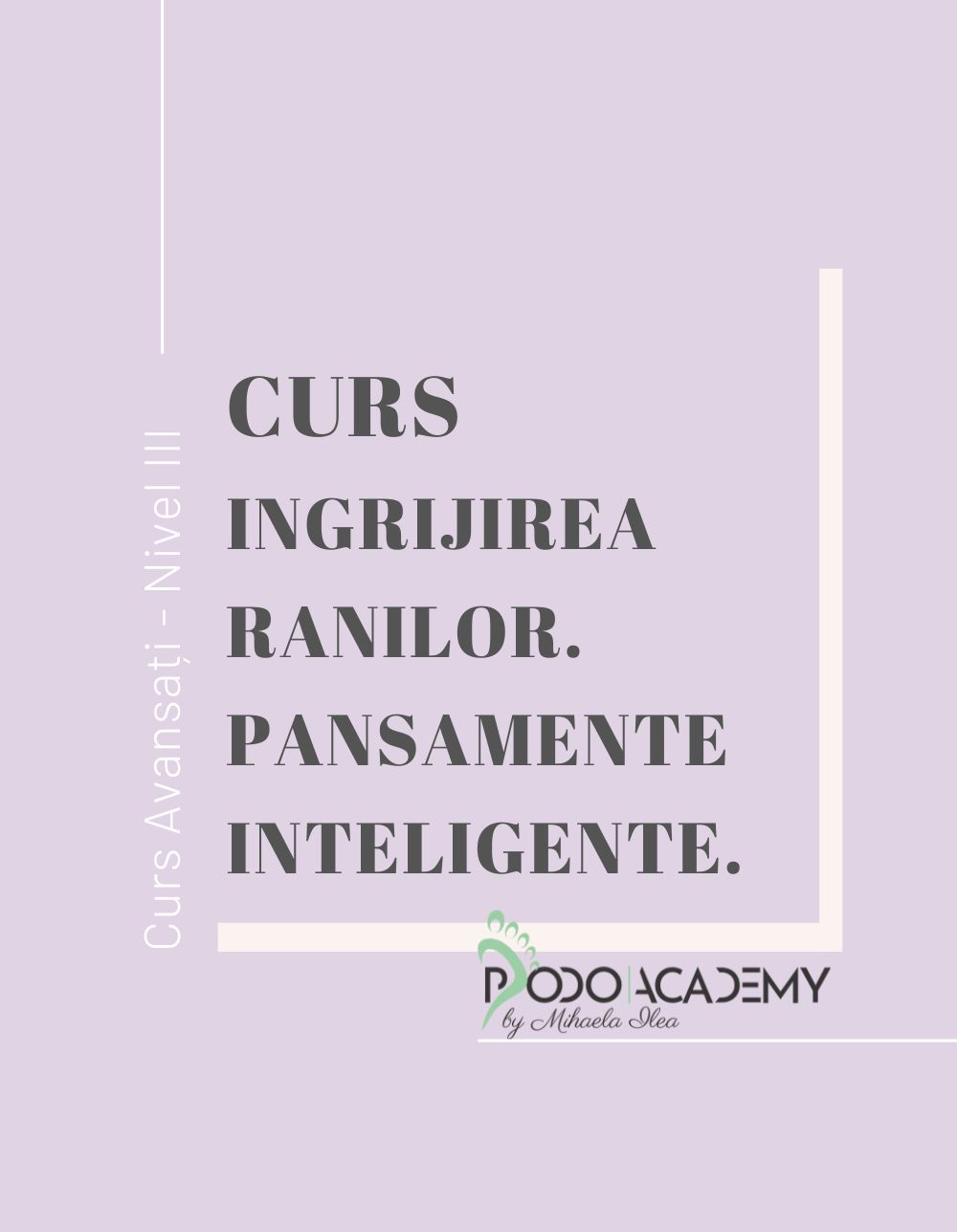 CURS INGRIJIREA RANILOR. PANSAMENTE INTELIGENTE - Lector Dan Petre